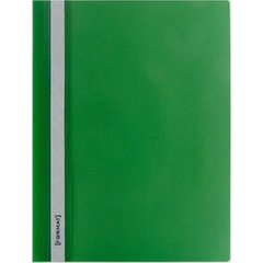 Папка-швидкозшивач Format F38503-04 А4 з перфорацією рифлена прозорий верх зелена