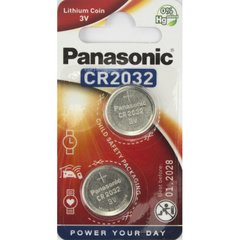 Батарейка Panasonic CR2032/2bl 3V lithium(2)(24)
