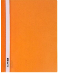 Папка-швидкозшивач Economix E31511-06 А4 без перфорації глянсовий прозорий верх помаранчева