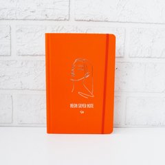 Блокнот А6 80арк. кліт. "Neon silver note" orange №904501/Profiplan/