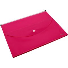 Папка-конверт "Axent" №1430-10 A4 zip-lock,2від.,рожева