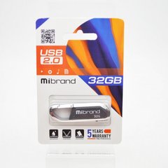Флеш-пам`ять 32GB "Mibrand" Aligator USB2.0 grey №0235
