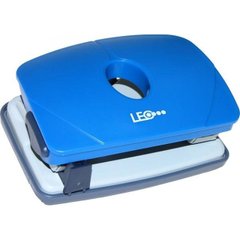 Діркопробивач Leo L1423-04 16 аркушів пластиковий синій