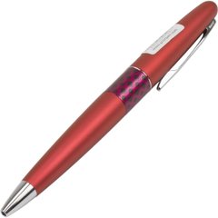 Ручка кулькова "Pilot" червоний металік, "хвиля", синя №BP-MR3-M-WV-L-E