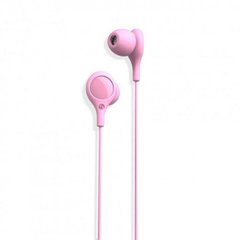Навушники вакуумні XO EP46 (гарнітура) pink+мікрофон