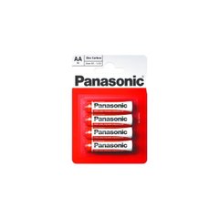 Батарейки Panasonic zinc carbon R-06 / блістер 4 шт (12) (60)