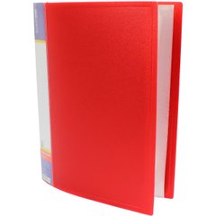 Папка Economix" А4 з 60 файлами червона (6) №E30606-03