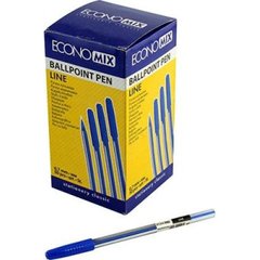 Ручка кулькова масляна Economix Line 0,7 мм синя E10196-02