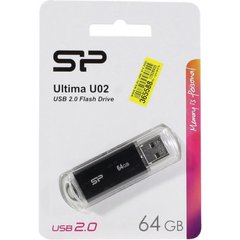Флеш-пам`ять 64GB "Silicon Power Ultima" II-I series USB2.0 black