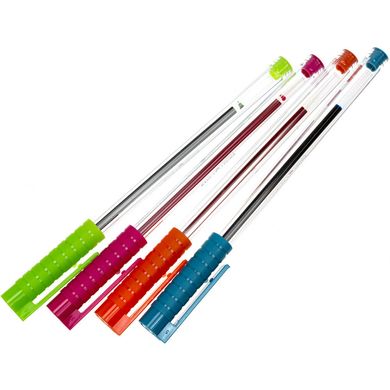 Набір ручок кульк. "Optima" №O15736 Hype T 1мм 4кольор. (помаранчева,бірюзова,рожева,салатова)(1)(144)