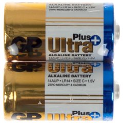 Батарейки GP Ultra Plus 14AUP-S2 LR-14/плівка 2шт