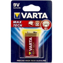 Батарейка Varta Alkaline Max tech 6LR61/1bl крона 9V