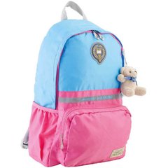 Рюкзак "Oxford" 2 відділення, 3 кишені, блакитно-рожевий 29 х45х13см №OX311 / 554076