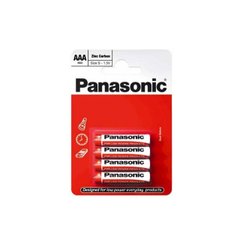 Батарейки Panasonic zinc carbon R-03 / блістер 4 шт (12) (60)