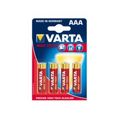 Батарейки Varta maxi tech/longlife max power LR-03/блістер 4шт (10)(50)