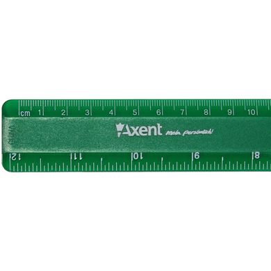 Лінійка пластикова матова 30см Axent 7530-05 зелена
