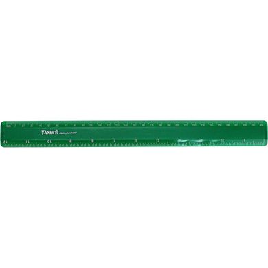 Лінійка пластикова матова 30см Axent 7530-05 зелена