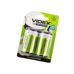 Батарейки VidexLR-20 / блістер 2 шт (6) (48)