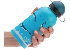 Пляшка для води метал. "CoolForSchool" 500мл Whale блакитна CF61304