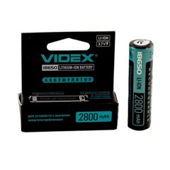 Акумулятор VidexLi-ion 18650-R, 2800 mAh, захист / mbl / блістер 1 шт