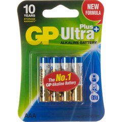 Батарейки GP Ultra Plus 24AUPHM-2UE4 LR-03/блістер 4шт