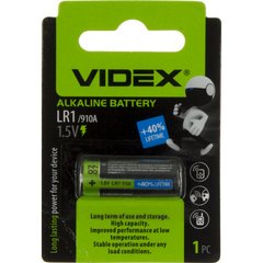 Батарейки Videx LR-01/блістер 1шт (12)(360)