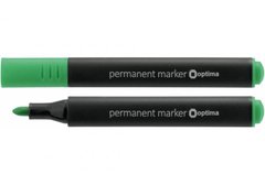 Маркер "Optima" №O16118 Permanent, трикут.,зелений(10)