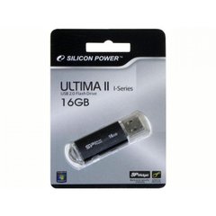 Флеш-пам'ять 16 GB Silicon Power Ultima" II-I series black USB