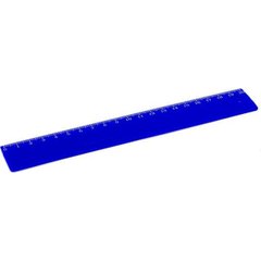 Лінійка пластикова 20 см синя Л-200с