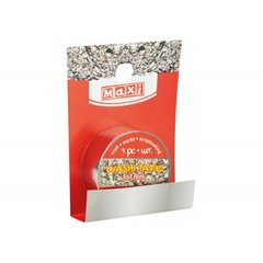 Стрічка декоративна "Maxi" з фольги 15ммх3м срібляста №MX62031(20)