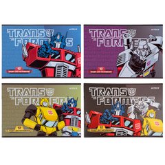 Зошит для малювання на скобі 12/100 A4 "Transformers" лак+УФ TF21-241/Kite