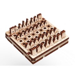 Іграшка дерев'яна яна 3D-модель "Гра. Шахи" №10306/ПлейВуд/
