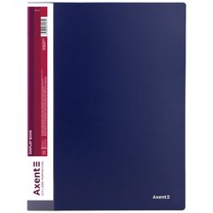 Папка "Axent" №1280-02 A4 з 80 файлами синя