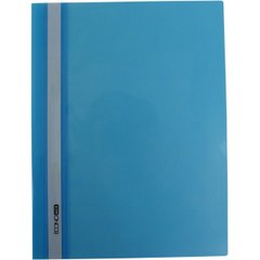 Папка-швидкозшивач Economix E31511-11 А4 без перфорації глянсовий прозорий верх блакитна