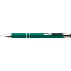 Ручка авт. кульк. "Economix" №E10312-04 Promo Soft сіня,метал.,корпус зелений(10)
