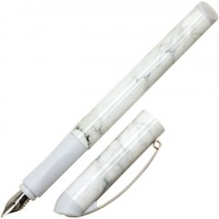 Ручка чорнильна "Schneider" №S167743 Glam Vip 0,7мм синя,корпус мармурово білий(10)