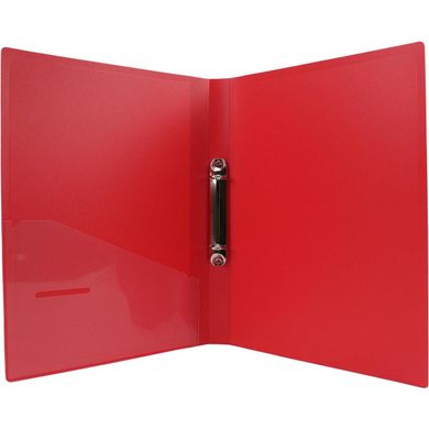Папка Scholz" А4 / 2,5 см на 2 кільця з кишенею PP червона (12) №5218 / 03070011