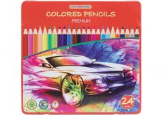 Олівці кольорові 24 кольори "Premium" тригранні, CF15179