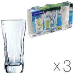 Набір стаканів скло "Luminarc. Айсі" (3шт) 400мл №G2764/1/78586(6)